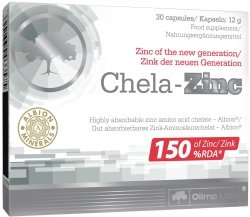 Chela Zink, 30 pcs, Olimp Labs. Zinc Zn. General Health 