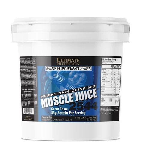 Гейнер Ultimate Muscle Juice 2544, 6 кг Ваниль,  ml, Ultimate Nutrition. Ganadores. Mass Gain Energy & Endurance recuperación 