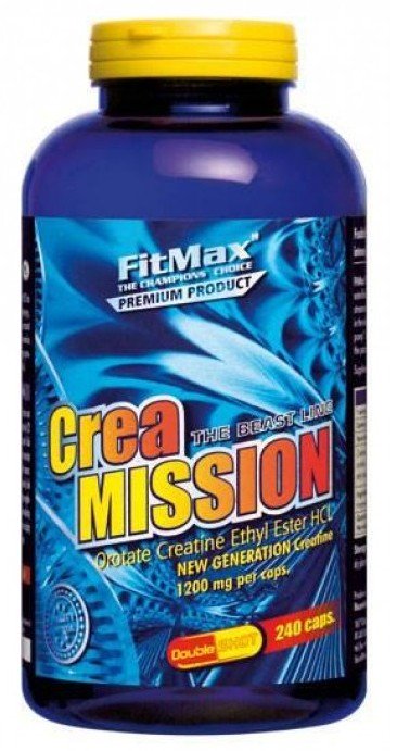 Crea Mission, 240 piezas, FitMax. Creatina ethyl ester. 