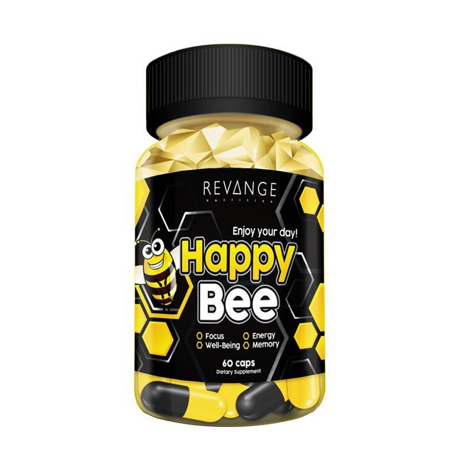 REVANGE  NUTRITION Happy Bee 60 шт. / 60 servings,  мл, Revange. Ноотроп. 