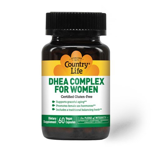 Стимулятор тестостерона Country Life DHEA Complex for Women, 60 вегакапсул,  ml, Country Life. Testosterona Boosters. General Health Libido enhancing Anabolic properties Testosterone enhancement 
