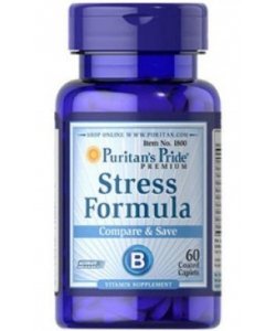 Stress Formula, 60 piezas, Puritan's Pride. Complejos vitaminas y minerales. General Health Immunity enhancement 
