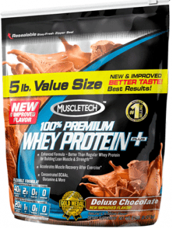 100% Premium Whey Protein Plus, 2270 g, MuscleTech. Mezcla de proteínas de suero de leche. 