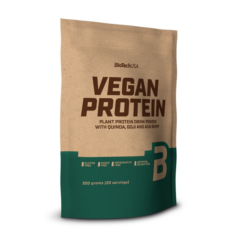 Протеин BioTech Vegan Protein, 500 грамм Шоколад-корица,  мл, BioTech. Протеин. Набор массы Восстановление Антикатаболические свойства 