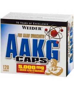AAKG, 120 pcs, Weider. Arginine. recovery Immunity enhancement Muscle pumping Antioxidant properties Lowering cholesterol Nitric oxide donor 