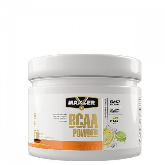 BCAA Maxler BCAA Powder, 210 грамм Лимон-лайм,  ml, Maxler. BCAA. Weight Loss recovery Anti-catabolic properties Lean muscle mass 