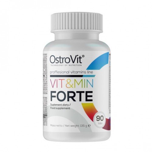 Vit&Min Forte, 90 шт, OstroVit. Витаминно-минеральный комплекс. Поддержание здоровья Укрепление иммунитета 