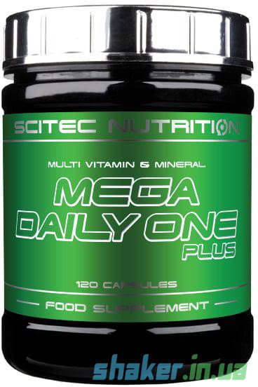 Scitec Nutrition Комплекс витаминов Scitec Nutrition Mega Daily One Plus (120 капс) скайтек вейли ван, , 120 