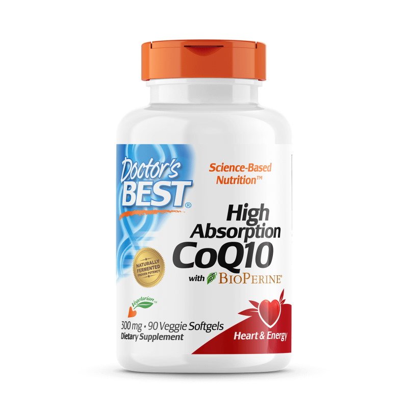 Doctor's BEST Натуральная добавка Doctor's Best CoQ10 BioPerine 300 mg, 90 гелевых вегакапсул, , 