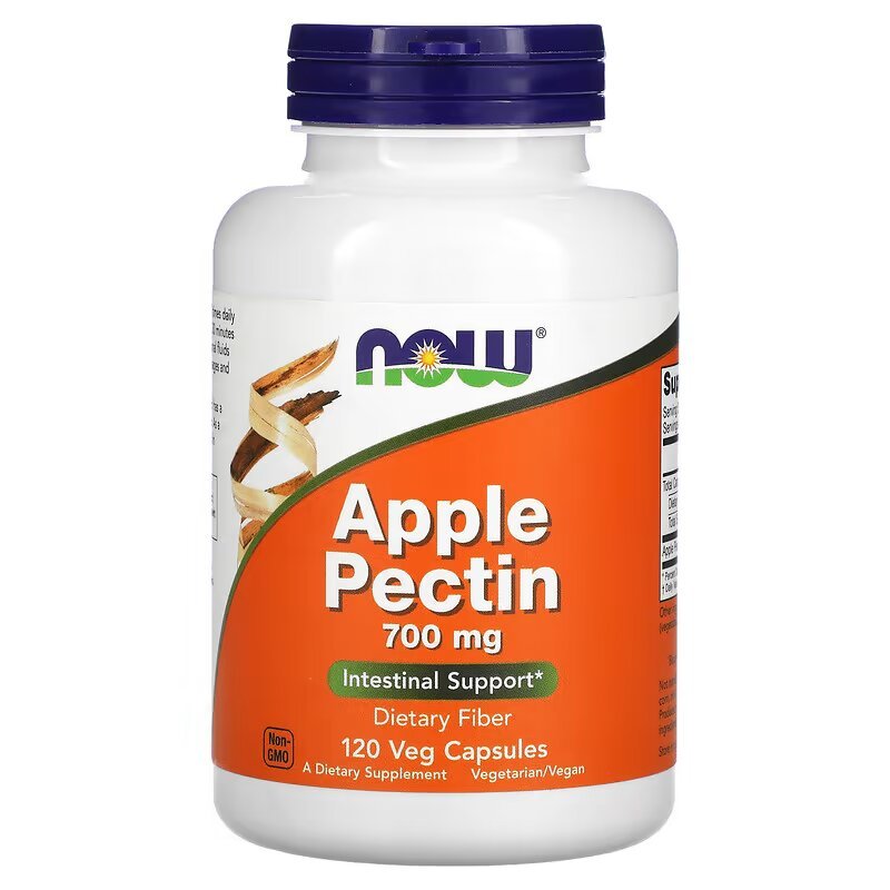 Натуральная добавка NOW Apple Pectin 700 mg, 120 капсул,  мл, Now. Hатуральные продукты. Поддержание здоровья 
