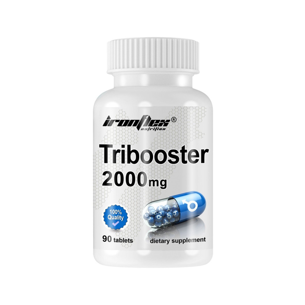 Трибулус Iron Flex Tribooster Pro 90 таблеток,  ml, IronFlex. Tribulus. General Health Libido enhancing Testosterone enhancement Anabolic properties 