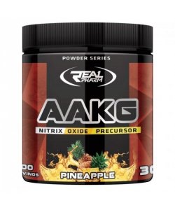 AAKG, 300 g, Real Pharm. Arginine. recovery Immunity enhancement Muscle pumping Antioxidant properties Lowering cholesterol Nitric oxide donor 