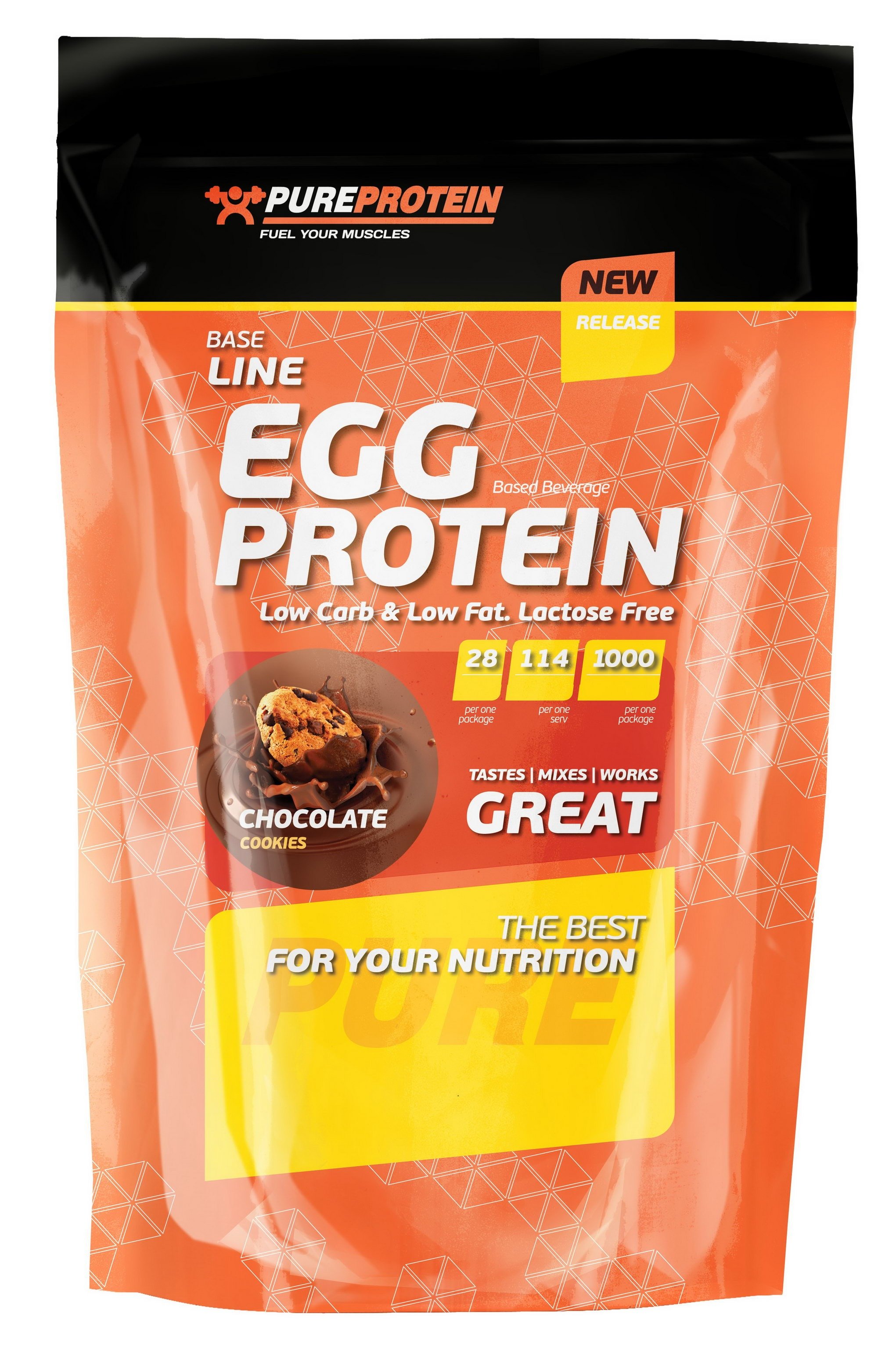 Egg Protein, 1000 г, Pure Protein. Яичный протеин. 