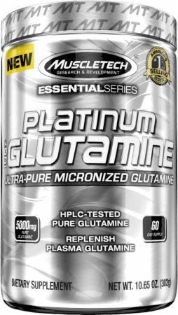 Platinum 100% Glutamine, 302 g, MuscleTech. Glutamine. Mass Gain recovery Anti-catabolic properties 