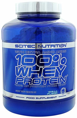 Scitec 100% Whey Protein 2350 г Белый шоколад,  мл, Scitec Nutrition. Сывороточный протеин. Восстановление Антикатаболические свойства Сухая мышечная масса 