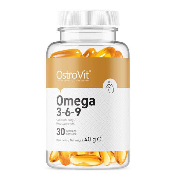 Жирные кислоты OstroVit Omega 3-6-9, 30 капсул,  ml, OstroVit. Fats. General Health 