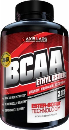 BCAA Ethyl Ester, 180 pcs, Axis Labs. BCAA. Weight Loss recovery Anti-catabolic properties Lean muscle mass 