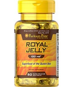 Royal Jelly 100 mg, 50 шт, Puritan's Pride. Спец препараты. 