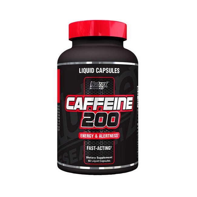 Кофеин Nutrex Caffeine 200 (60 капс) нутрекс,  мл, Nutrex Research. Кофеин. Энергия и выносливость Увеличение силы 