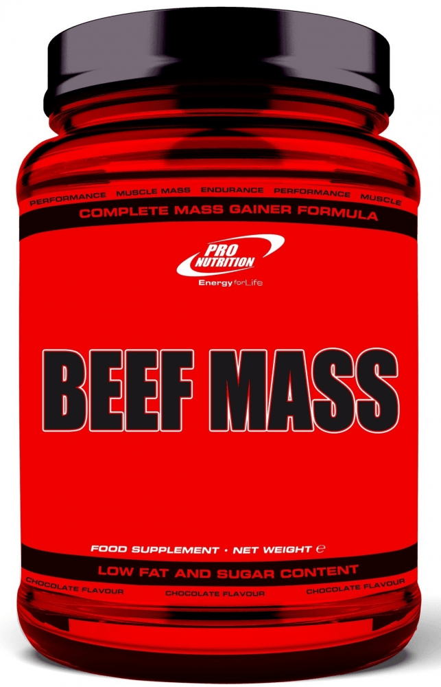 Beef Mass, 1200 г, Pro Nutrition. Гейнер. Набор массы Энергия и выносливость Восстановление 