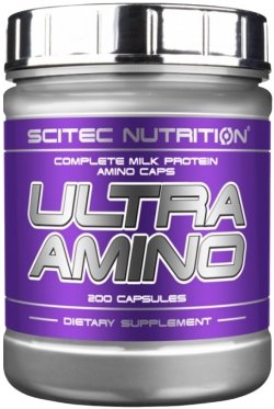 Ultra Amino , 200 шт, Scitec Nutrition. Аминокислотные комплексы. 