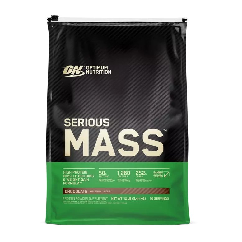 Optimum Nutrition Гейнер Optimum Serious Mass, 5.45 кг EU Шоколад, , 5450 г