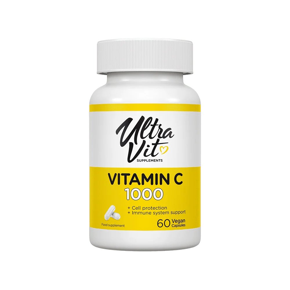 Витамины и минералы VPLab UltraVit Vitamin C, 60 капсул,  ml, VP Lab. Vitamins and minerals. General Health Immunity enhancement 