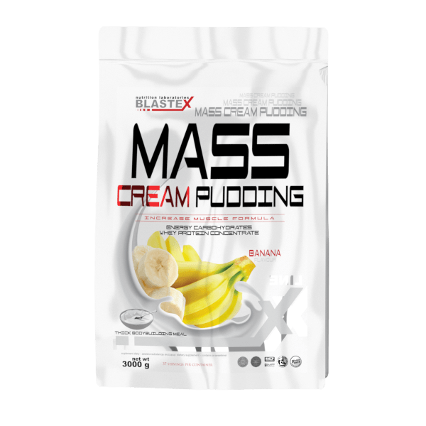 Mass Cream Pudding, 3000 г, Blastex. Гейнер. Набор массы Энергия и выносливость Восстановление 