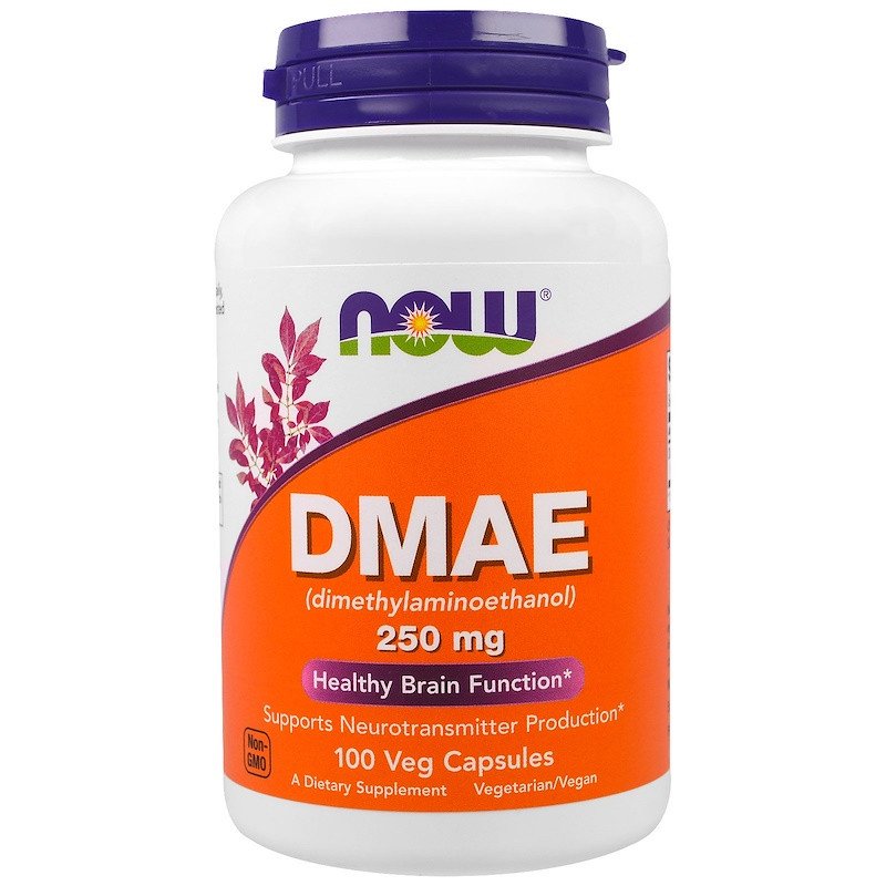 DMAE 250 mg Now 100 Vcaps,  ml, Now. Post Entreno. recuperación 