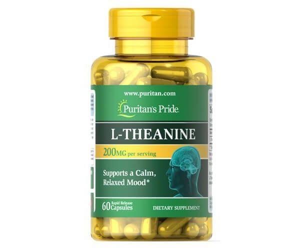 Puritan's Pride Puritan's Pride L-Theanine 200 mg 60 Caps, , 60 шт.