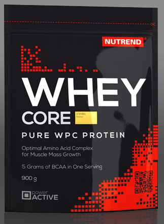Whey Core 55, 900 g, Nutrend. Suero concentrado. Mass Gain recuperación Anti-catabolic properties 