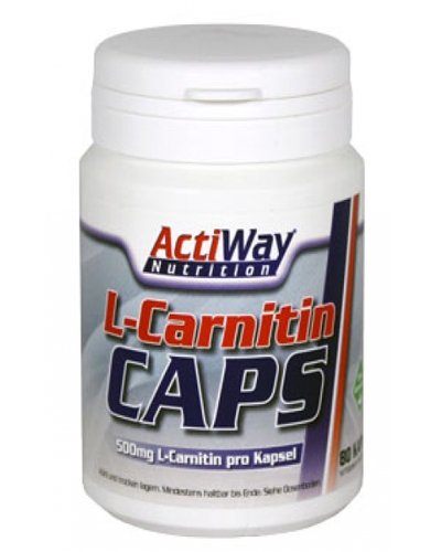 L-Carnitin Caps, 80 шт, ActiWay Nutrition. L-карнитин. Снижение веса Поддержание здоровья Детоксикация Стрессоустойчивость Снижение холестерина Антиоксидантные свойства 