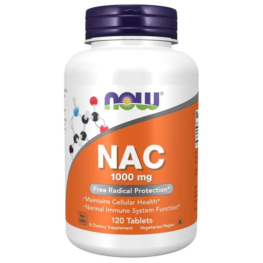 Аминокислота NOW NAC 1000 mg, 120 таблеток,  ml, Now. Aminoácidos. 