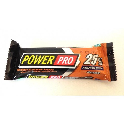 Power Pro Протеїновий батончик Power Pro 25% 60 г Какао, , 40 г