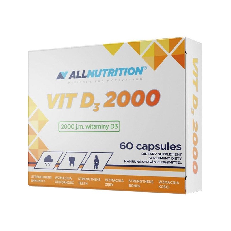 Витамины и минералы AllNutrition Vitamin D3 2000, 60 капсул,  мл, AllNutrition. Витамин D. 