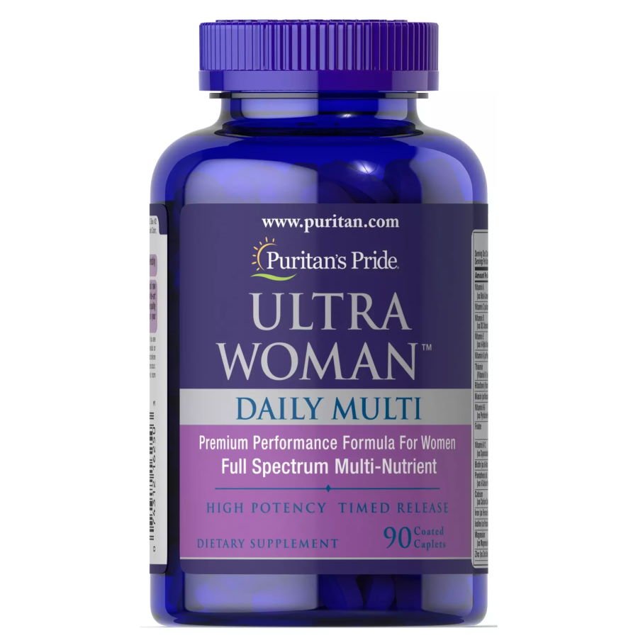Витамины и минералы Puritan's Pride Ultra Woman Daily Multi Timed Release, 90 каплет,  ml, Prozis. Vitamins and minerals. General Health Immunity enhancement 