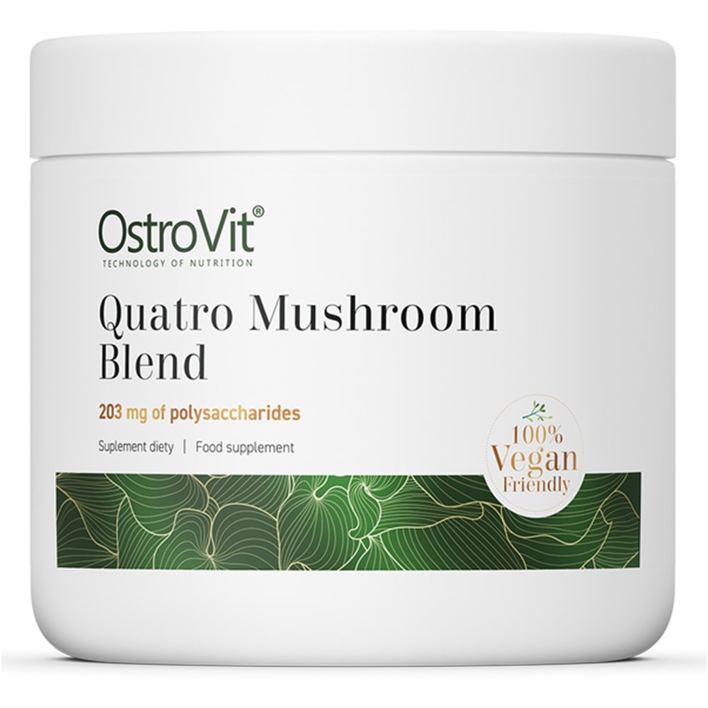 Натуральная добавка OstroVit Vege Quatro Mushroom Blend, 100 грамм,  мл, OstroVit. Hатуральные продукты. Поддержание здоровья 