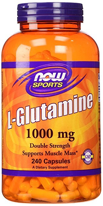 L-Glutamine 1000 mg, 240 шт, Now. Глютамин. Набор массы Восстановление Антикатаболические свойства 