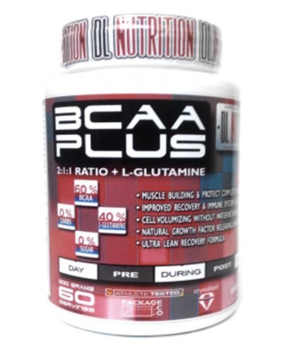 BCAA Plus, 300 г, DL Nutrition. BCAA. Снижение веса Восстановление Антикатаболические свойства Сухая мышечная масса 