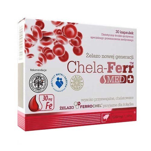 Chela-Ferr Med +, 30 pcs, Olimp Labs. Vitamin Mineral Complex. General Health Immunity enhancement 