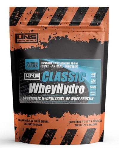 Classic WheyHydro, 500 g, UNS. Whey hydrolyzate. Lean muscle mass Weight Loss recovery Anti-catabolic properties 