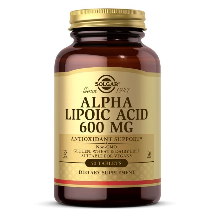 Витамины и минералы Solgar Alpha Lipoic Acid 600 mg, 50 таблеток,  мл, Solgar. Витамины и минералы. Поддержание здоровья Укрепление иммунитета 