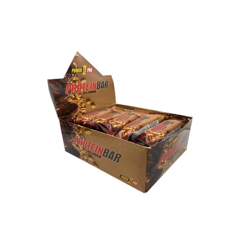 Power Pro Протеиновый батончик Power Pro Protein Bar 32% 20 x 60 грамм Арахис карамель, , 