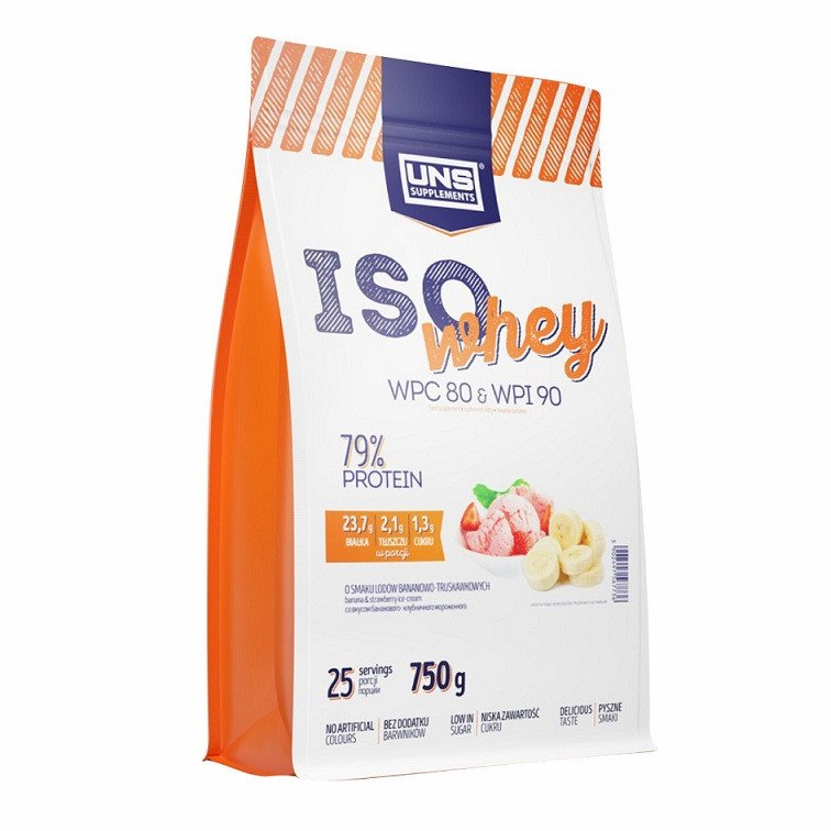 Сывороточный протеин изолят UNS Iso Whey (750 г) юнс Blueberry Ice cream,  ml, UNS. Whey Isolate. Lean muscle mass Weight Loss recovery Anti-catabolic properties 