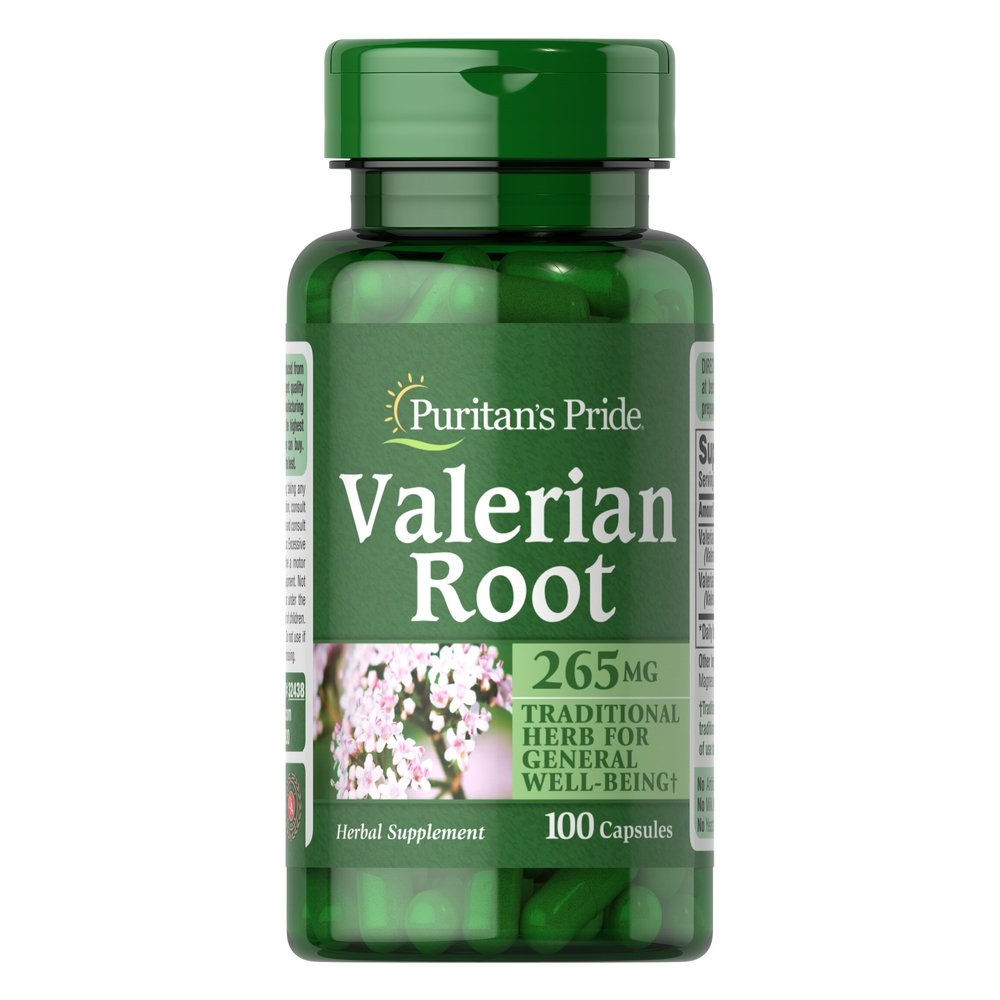 Puritan's Pride Натуральная добавка Puritan's Pride Valerian Root 265 mg, 100 капсул, , 