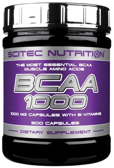 BCAA Scitec BCAA 1000, 300 капсул,  ml, Saputo. BCAA. Weight Loss recuperación Anti-catabolic properties Lean muscle mass 