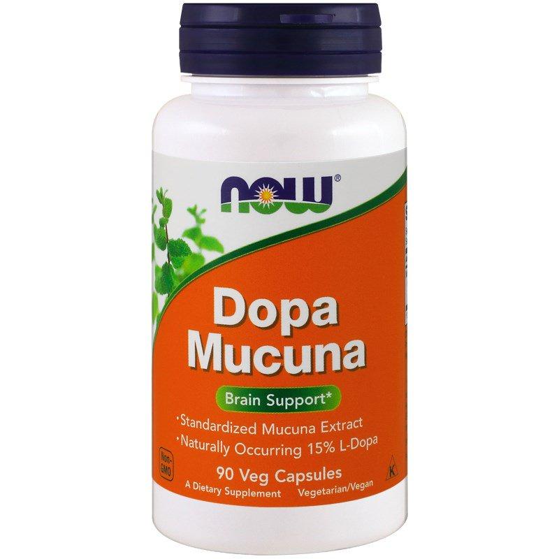 Dopa Mucuna NOW Foods 90 Caps,  мл, Now. Спец препараты. 