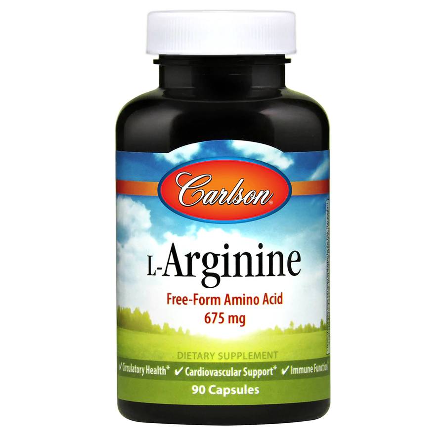 Аминокислота Carlson Labs L-Arginine, 90 капсул,  мл, Carlson Labs. Аминокислоты. 