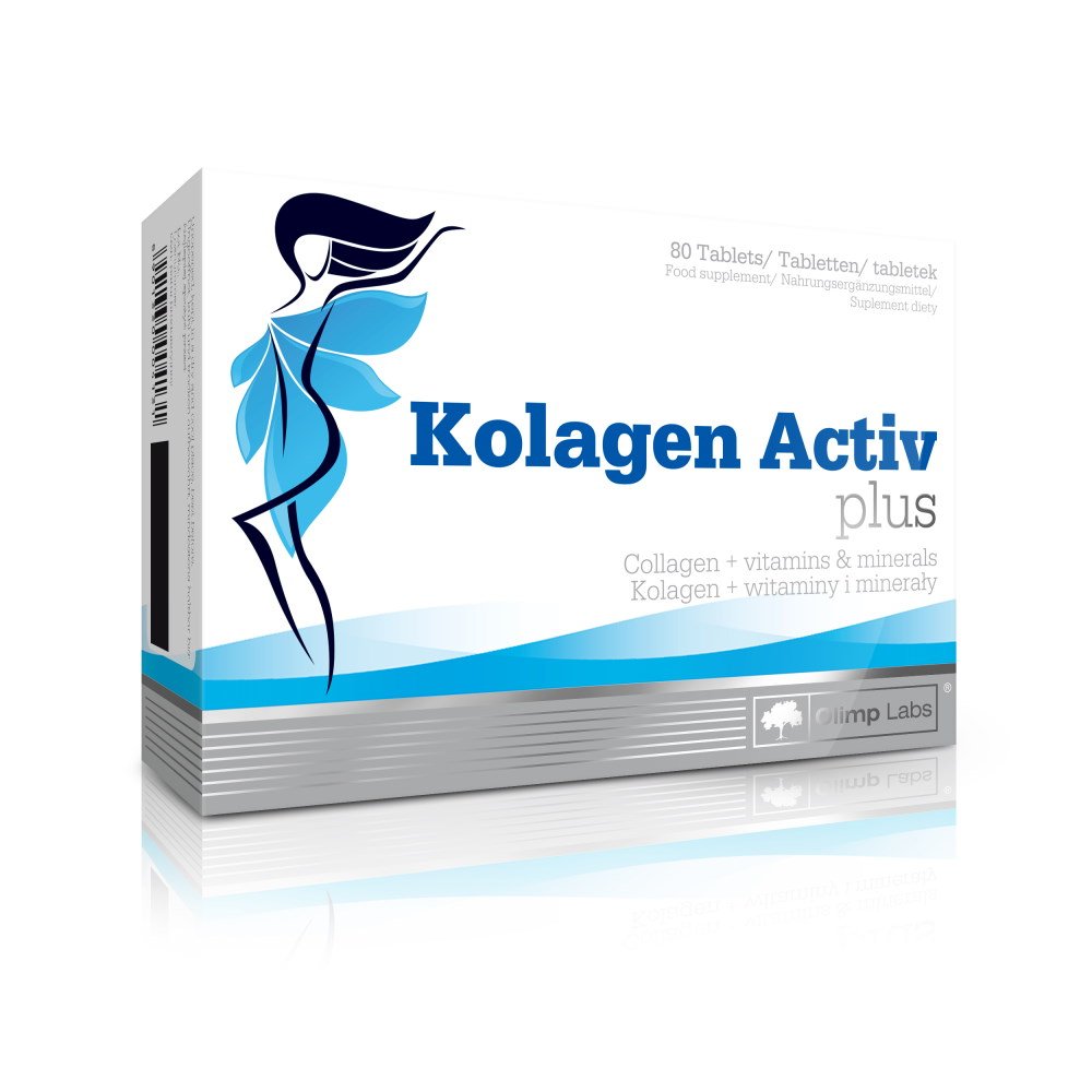 Для суставов и связок Olimp Kolagen Activ Plus, 80 таблеток,  мл, Olimp Labs. Хондропротекторы. Поддержание здоровья Укрепление суставов и связок 