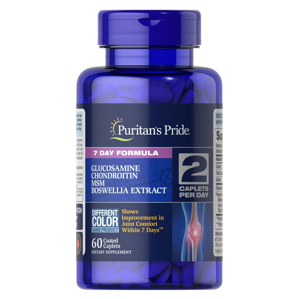 Для суставов и связок Puritan's Pride 7 Day Formula Joint Soother, 60 каплет,  ml, Puritan's Pride. For joints and ligaments. General Health Ligament and Joint strengthening 